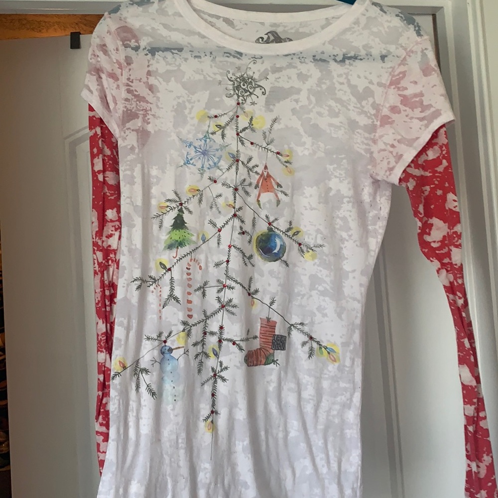 Christmas burnout tee BOGO item